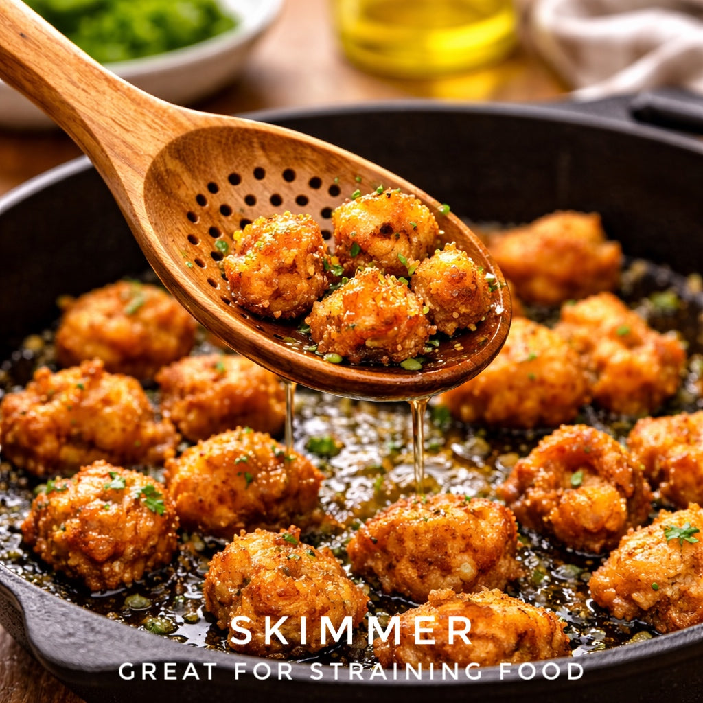 Forestroot 6-Piece Wooden Utensil Set – Premium Teak Wood Cooking Spoons & Spatulas, Non-Stick, Heat-Resistant, Durable & Eco-Friendly Kitchen Tools for Cooking & Serving