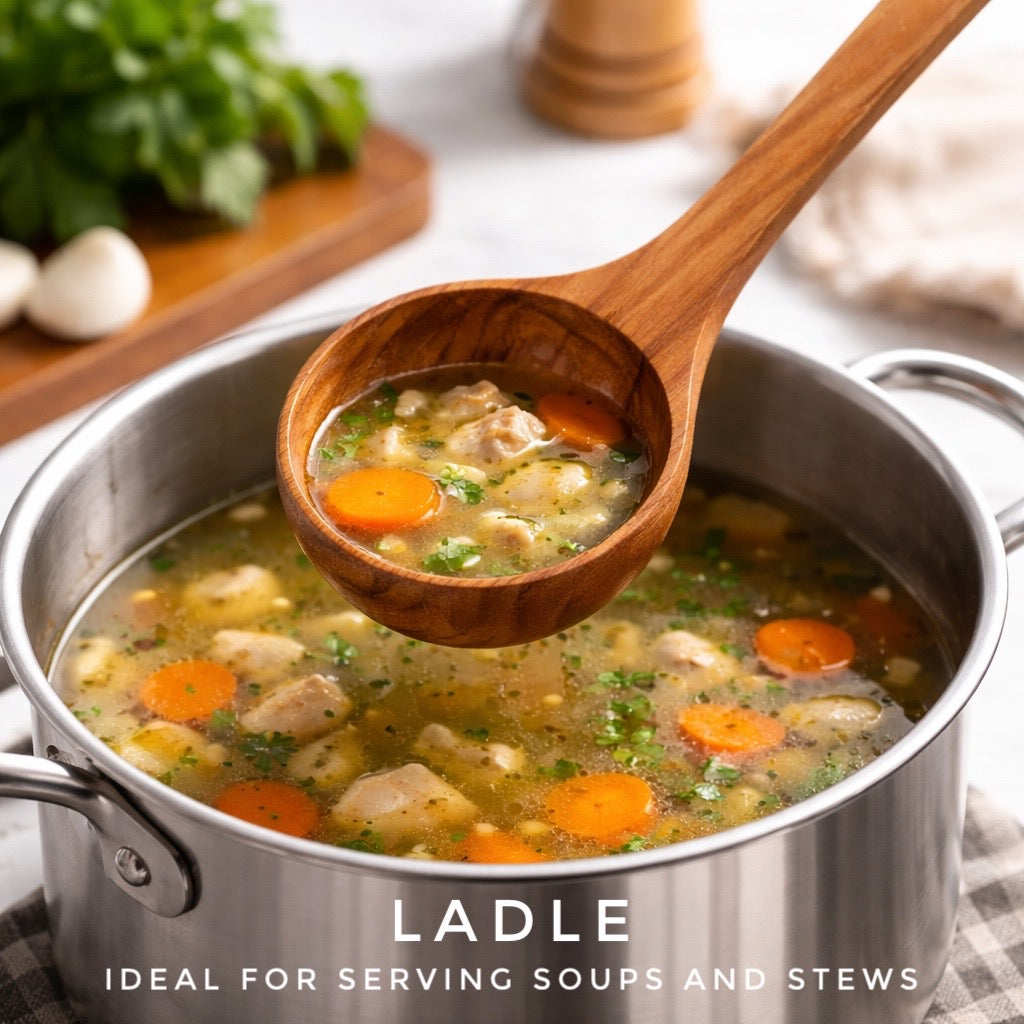 Forestroot 9-Piece Wooden Cooking Utensil Set – Premium Wood Kitchenware for Nonstick Cookware, Heat-Resistant & Durable Wooden Spoons and Spatulas – Eco-Friendly Kitchen Tools for Stirring & Serving