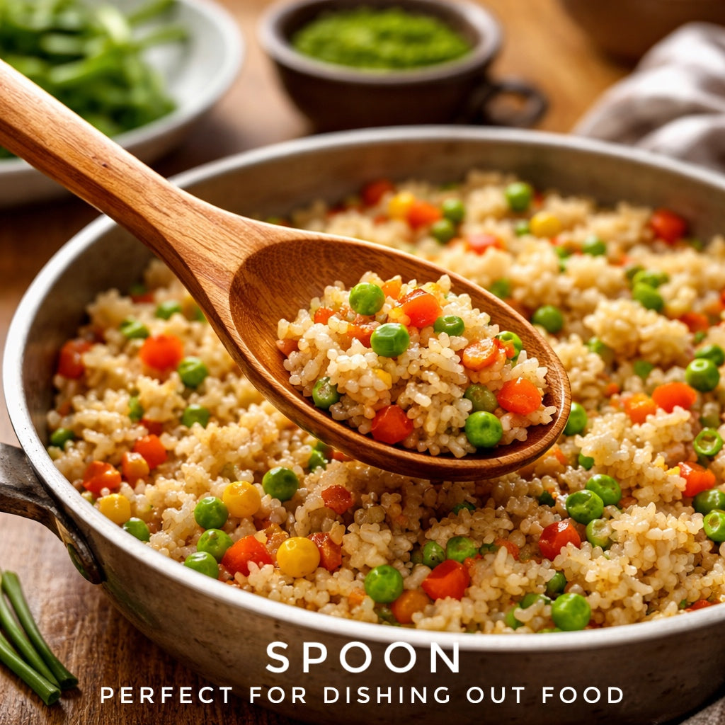 Forestroot 9-Piece Wooden Cooking Utensil Set – Premium Wood Kitchenware for Nonstick Cookware, Heat-Resistant & Durable Wooden Spoons and Spatulas – Eco-Friendly Kitchen Tools for Stirring & Serving