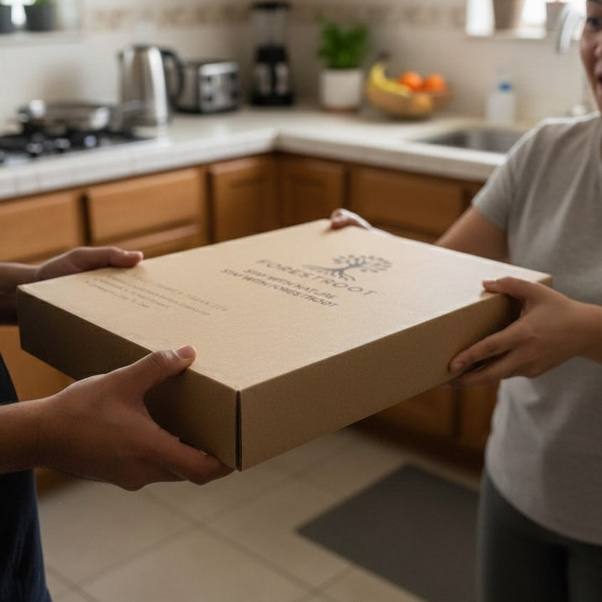 Forestroot Bamboo Drawer Organizer, Expandable 8-Slot Silverware & Utensil Tray for Kitchen Drawers, Fits 13–19.5 Inch Drawers, Deep Compartments, Durable & Eco-Friendly Natural Bamboo