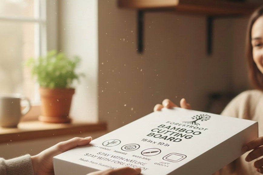 Forestroot Premium Bamboo Cutting Board-15x10 Inch - End Grain Heavy Duty Cutting Board with Juice Groove, Built-In Handle & Hanging Hole, Knife-Safe Chopping Board for Meat, Vegetables & Kitchen Prep